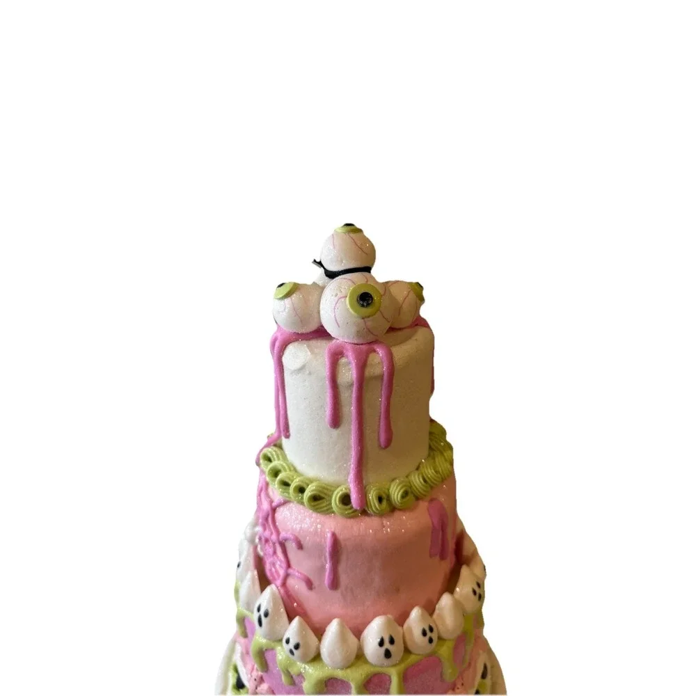 3 Tier Pink Halloween Faux Cake by Ghoulish 22
